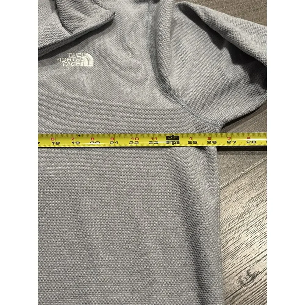 The North Face Men's Textured Cap Rock 1/4 Zip Fleece Pullover Gray XXL 2XL